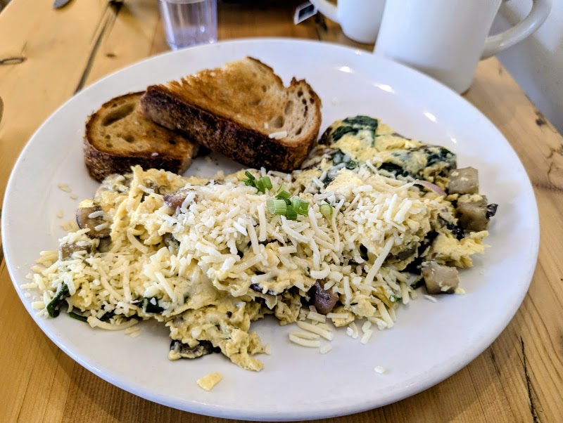 Scrambled eggs at Bounty Kitchen